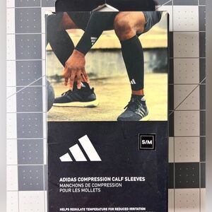 Adidas Compression Calf Sleeves for training and competition Black Size S/M